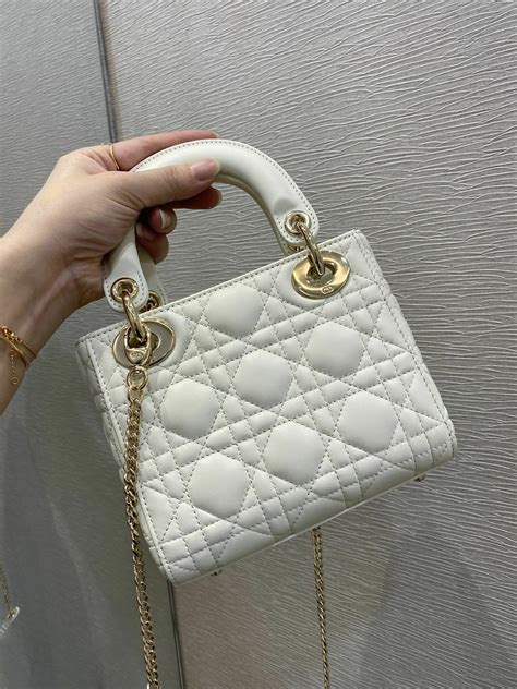 lady dior mini white